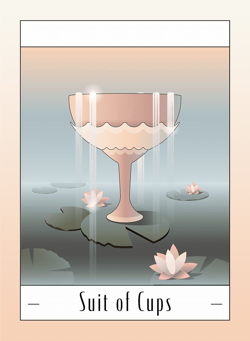 tarot card for the suit of cups meanings by the astrotwins